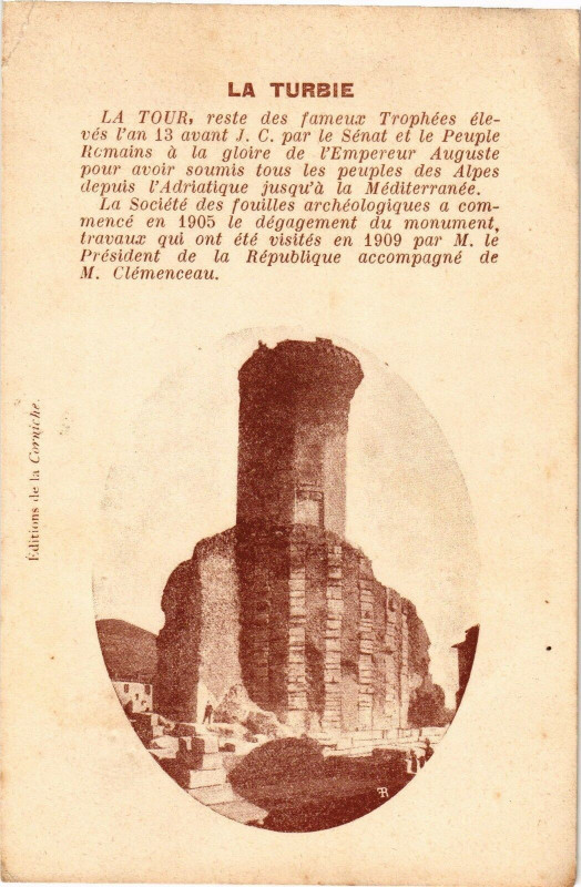 Carte postale ancienne La Turbie à La Turbie