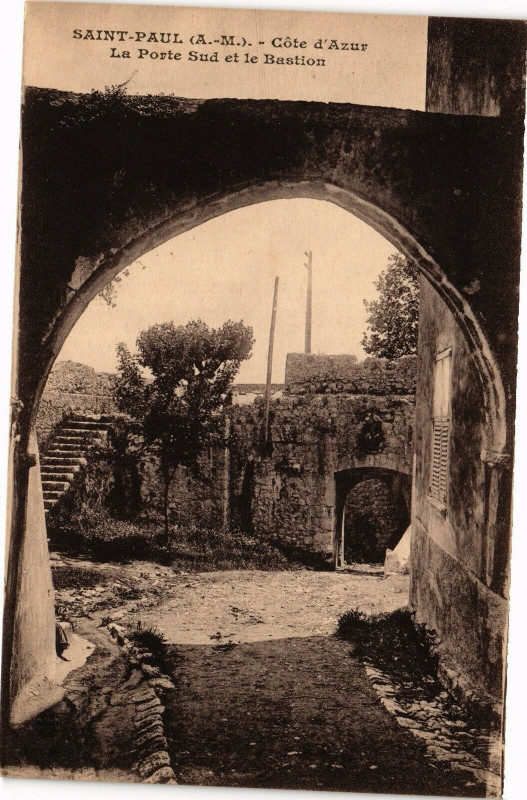 Carte postale ancienne Saint-Paul - Cote d'Azur
