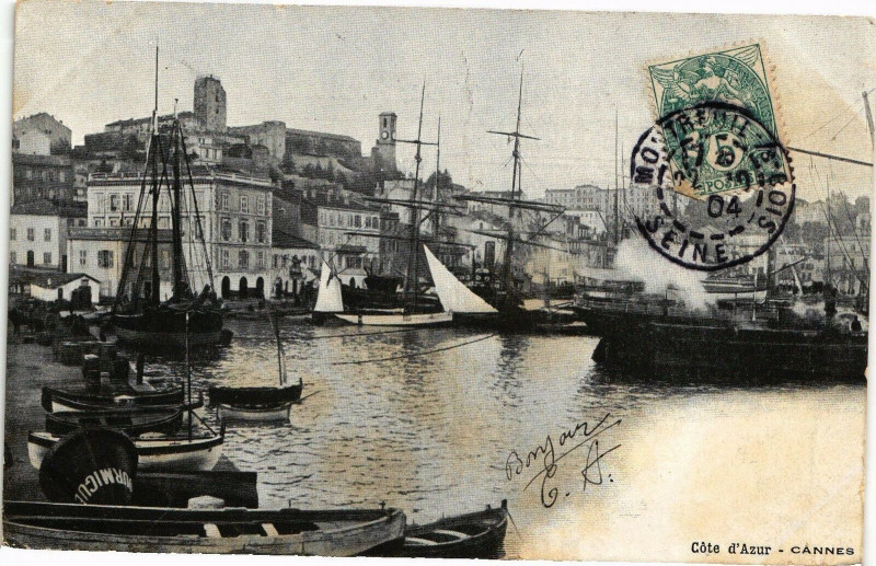 Carte postale ancienne Cote d'Azur - Cannes à Cannes