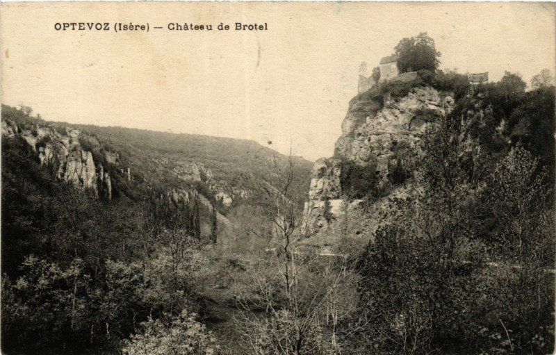 Carte postale ancienne Optevoz - Chateau de Brotel à Optevoz