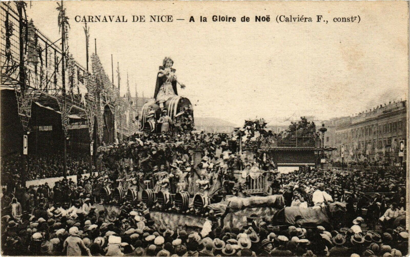 Carte postale ancienne Carnaval de Nice - A la Gloire de Noé (Calviéra F., Const) à Nice
