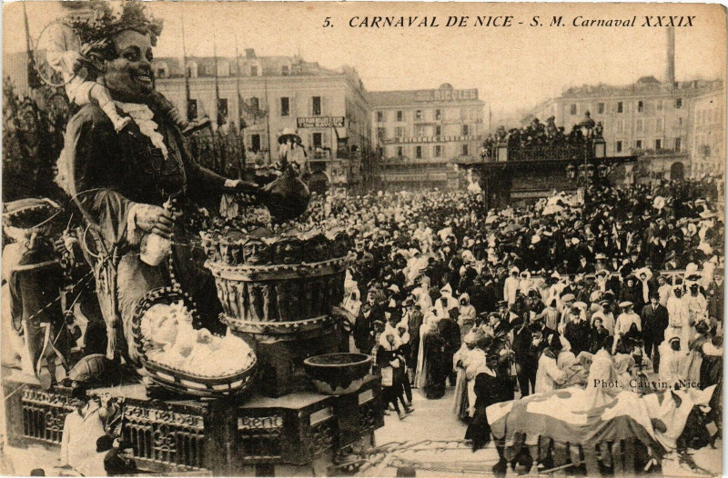 Carte postale ancienne Carnaval de Nice - S.M. Carnaval Xxxix à Nice