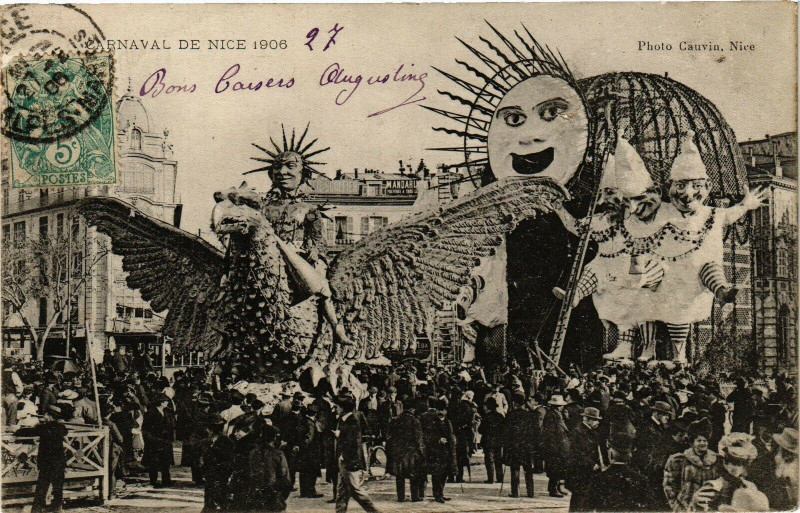 Carte postale ancienne Carnaval de Nice 1906 à Nice