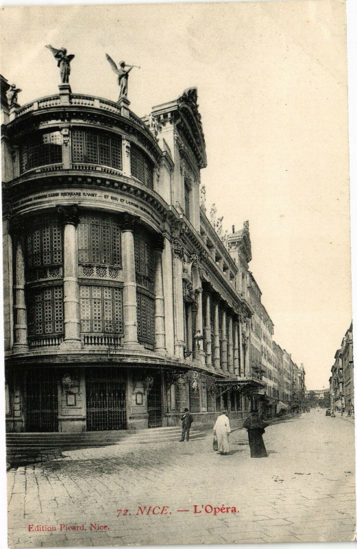 Carte postale ancienne Nice - L'Opéra à Nice