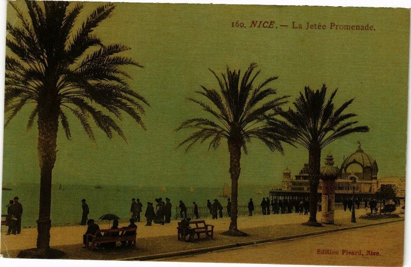Carte postale ancienne Nice - La Jetée Promenade à Nice