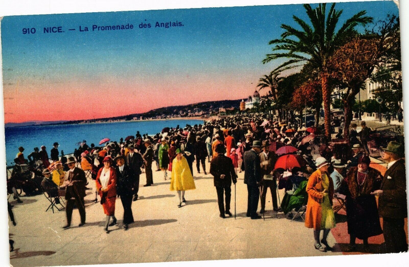 Carte postale ancienne Nice - La Promenade des Anglais à Nice