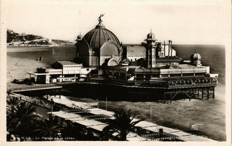 Carte postale ancienne Nice - Le Palais de la Jetée à Nice