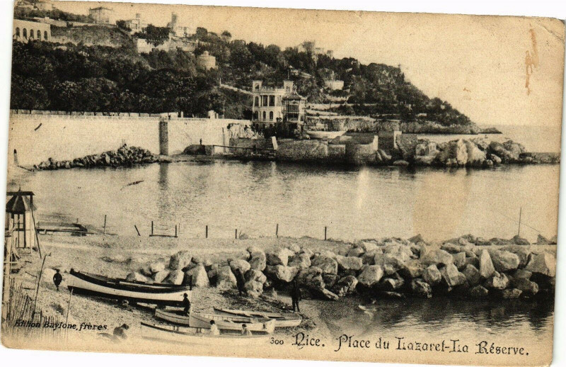 Carte postale ancienne Nice - Place du Tiazarel-Tia Réserve à Nice