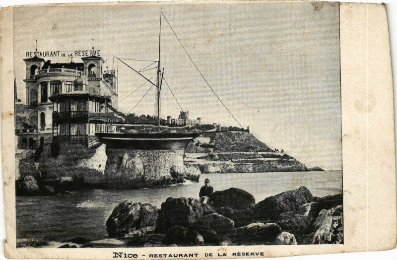 Carte postale ancienne Nice - Restaurant de la Réserve à Nice