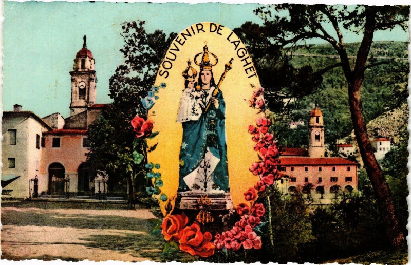 Carte postale ancienne Souvenir de Laghet