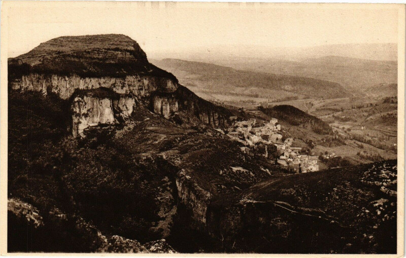 Carte postale ancienne Roquefort - Vue générale Prise du combalou