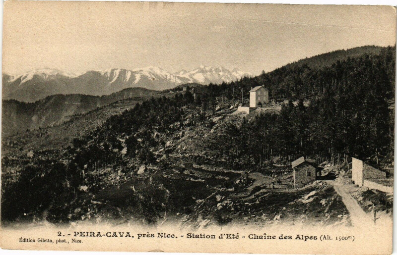 Carte postale ancienne Peira-Cava - Station d'ete