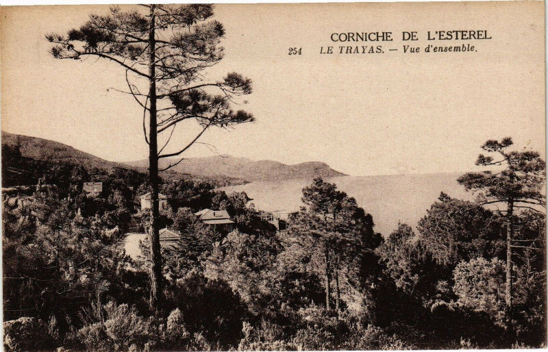 Carte postale ancienne Le Trayas - Vue d'ensemble