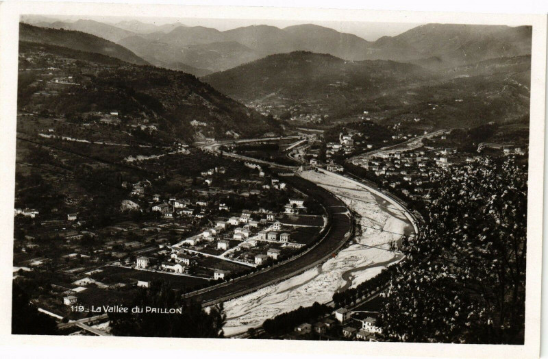 Carte postale ancienne La Vallée du paillon