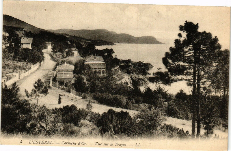 Carte postale ancienne L'Esterel - Corniche d'Or