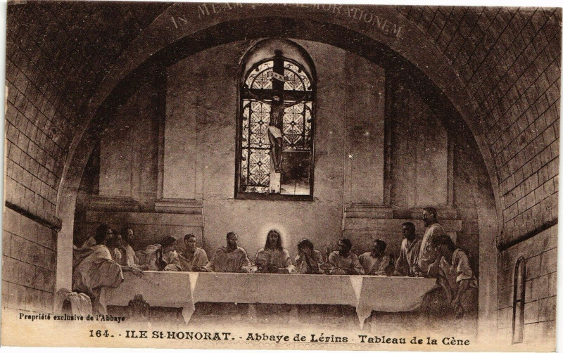 Carte postale ancienne Ile Saint-Honorat - Abbaye De Lerins