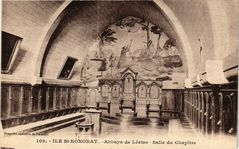 Carte postale ancienne Ile Saint-Honorat - Abbaye De Lerins