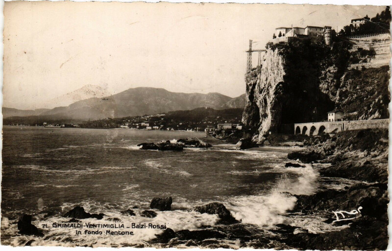 Carte postale ancienne Grimaldi-Ventimiglia - Baizi rossi