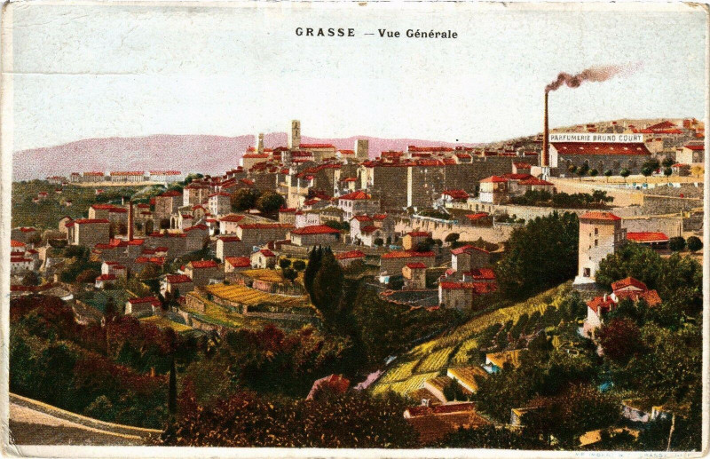 Carte postale ancienne Grasse - Vue générale à Grasse