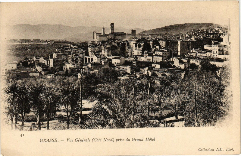 Carte postale ancienne Grasse - Vue générale à Grasse