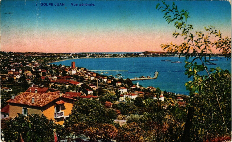 Carte postale ancienne Golfe-Juan - Vue générale