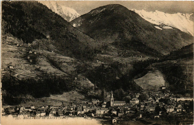 Carte postale ancienne Allevard-les-Bains - à Allevard