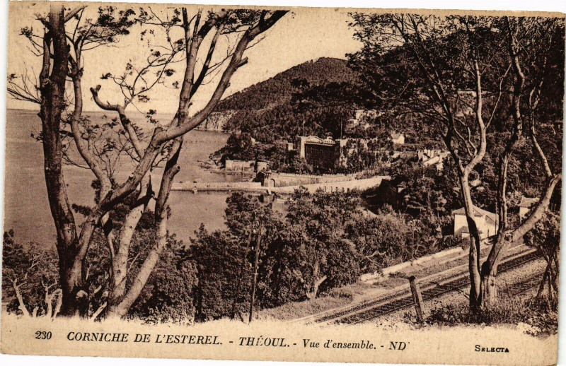 Carte postale ancienne Corniche de l'Esterel - theoul