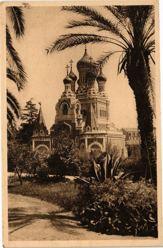 Carte postale ancienne Cote d'Azur - Nice - L'Eglise Russe à Nice
