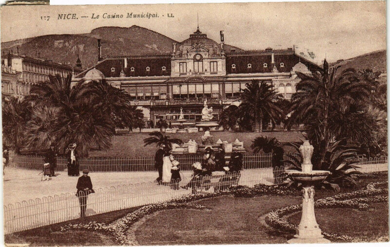 Carte postale ancienne Nice - La Casino Municipal à Nice
