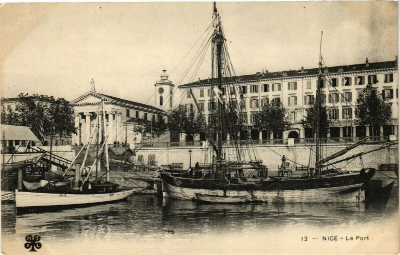 Carte postale ancienne Nice - Le Pont à Nice