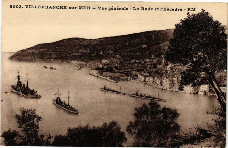 Carte postale ancienne Villefranche-sur-Mer - Vue générale à Villefranche-sur-Mer
