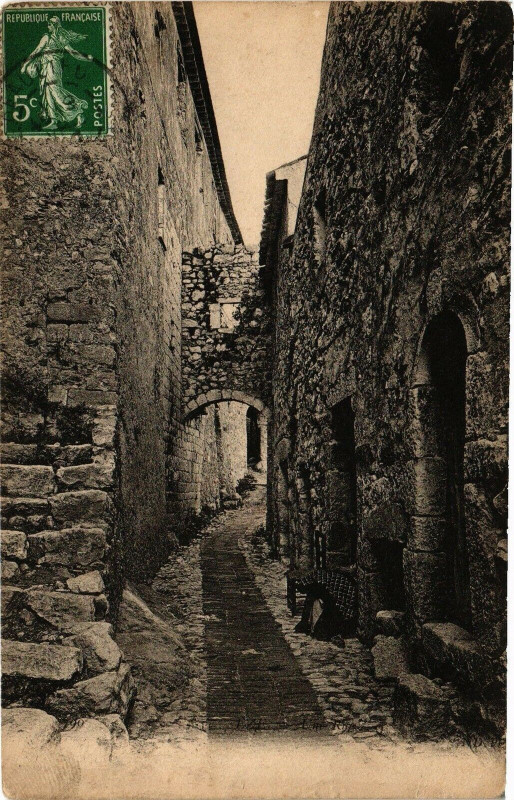 Carte postale ancienne Une rue