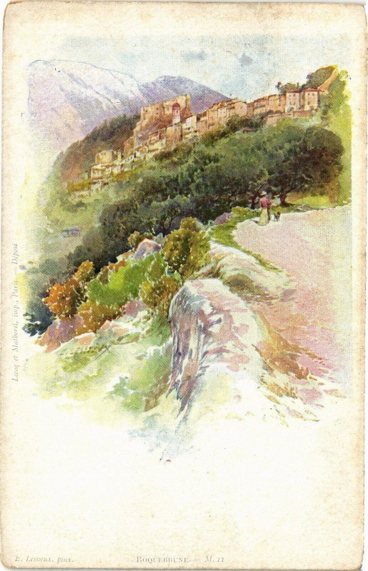 Carte postale ancienne Roquebrune