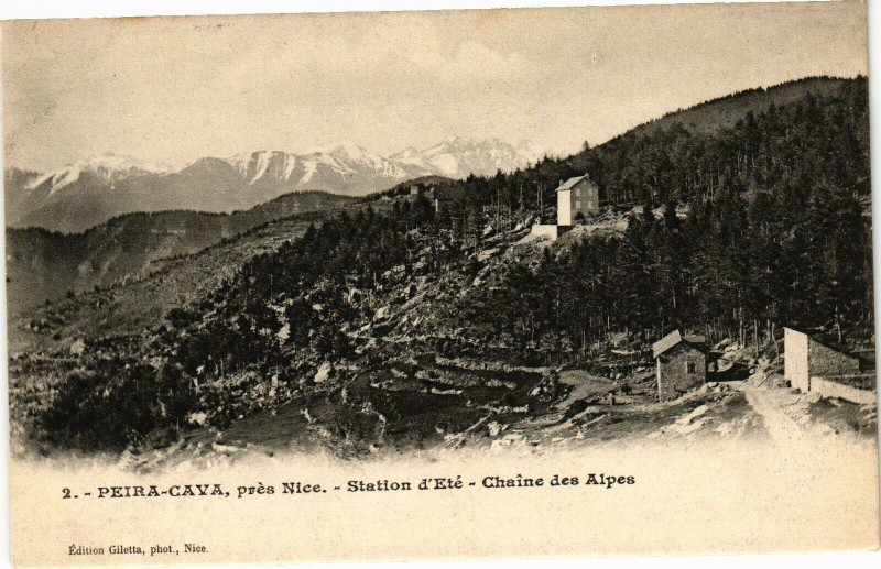 Carte postale ancienne Peira-Cava - Station d'ete