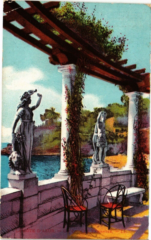 Carte postale ancienne La Cote d'Azur - Un coin de