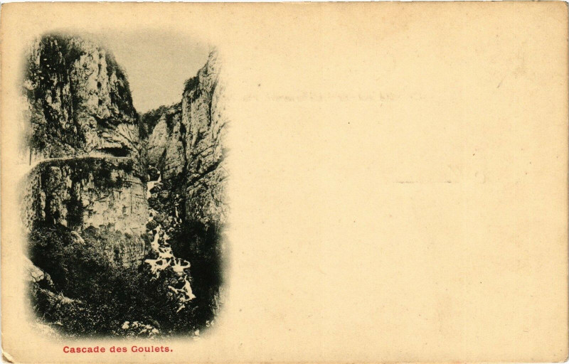 Carte postale ancienne Cascade des coulets