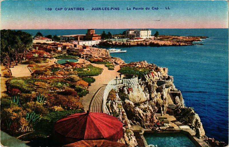 Carte postale ancienne Cap d'Antibes - Juan-les-Pins à Antibes
