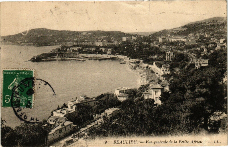 Carte postale ancienne Beaulieu - Vue générale de la