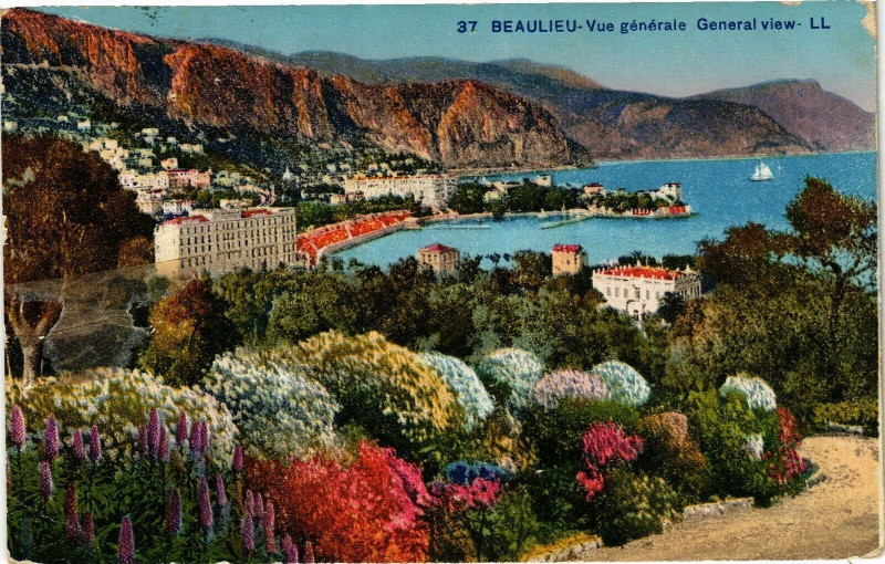 Carte postale ancienne Beaulieu - Vue générale