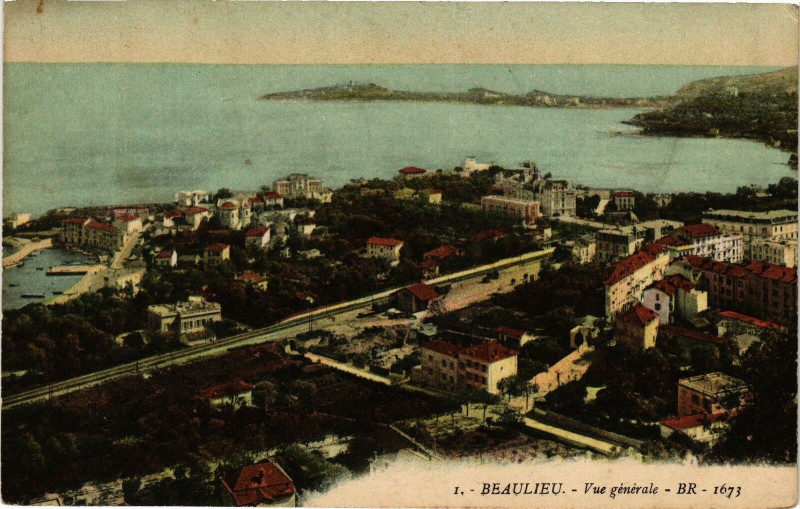 Carte postale ancienne Beaulieu - Vue générale