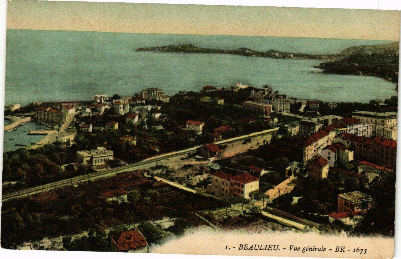 Carte postale ancienne Beaulieu - Vue générale