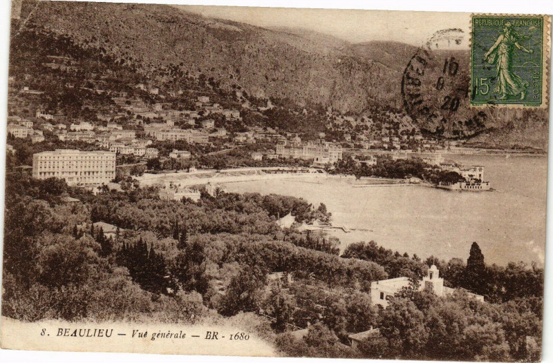 Carte postale ancienne Beaulieu - Vue générale