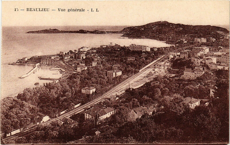 Carte postale ancienne Beaulieu - Vue générale
