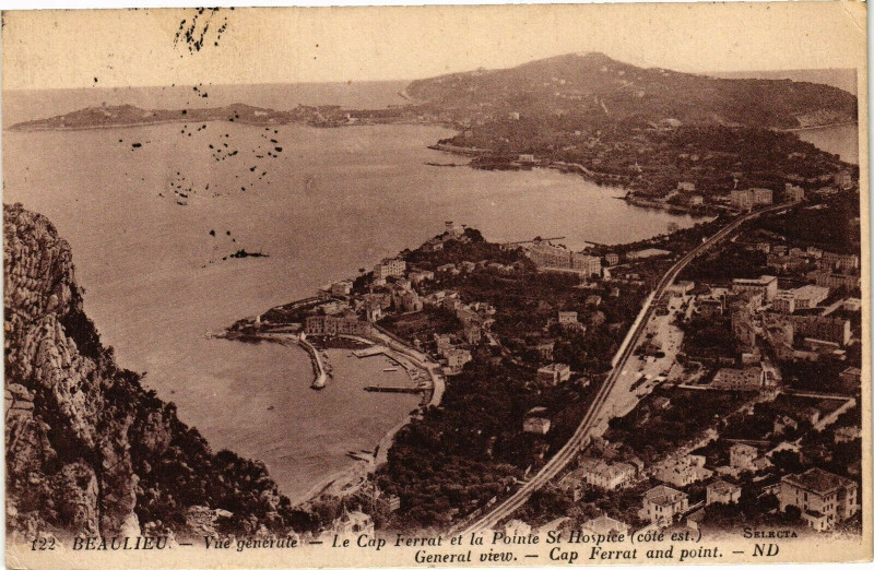 Carte postale ancienne Beaulieu - Vue générale