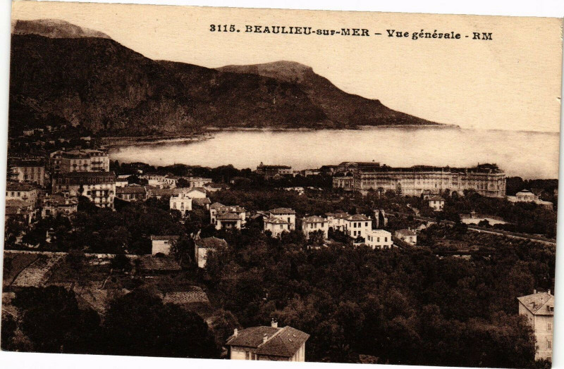 Carte postale ancienne Beaulieu - Vue générale