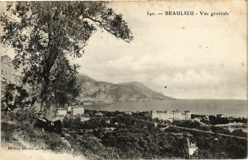 Carte postale ancienne Beaulieu - Vue générale