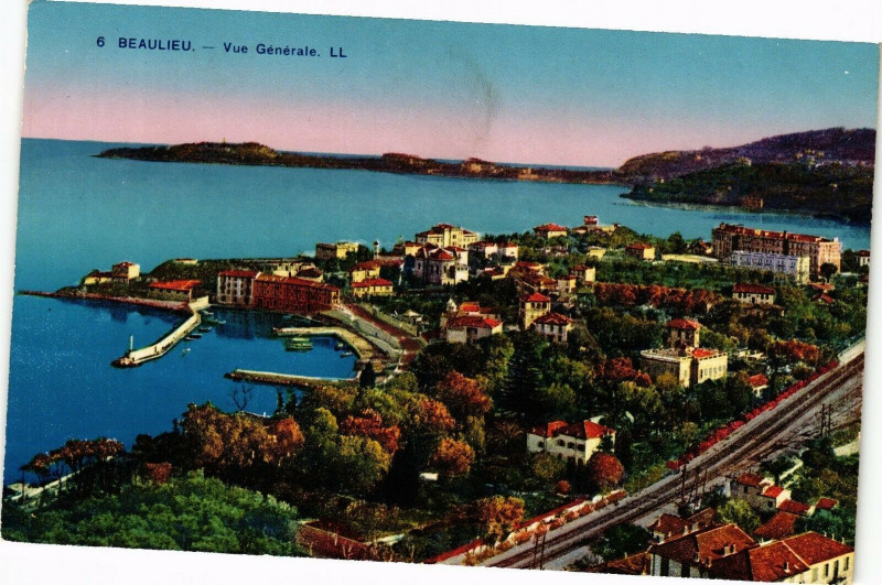 Carte postale ancienne Beaulieu - Vue générale