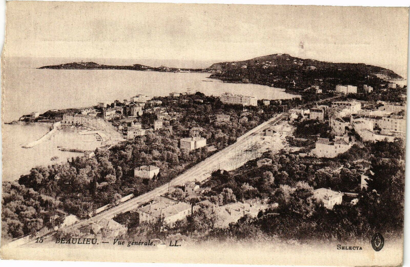 Carte postale ancienne Beaulieu - Vue générale
