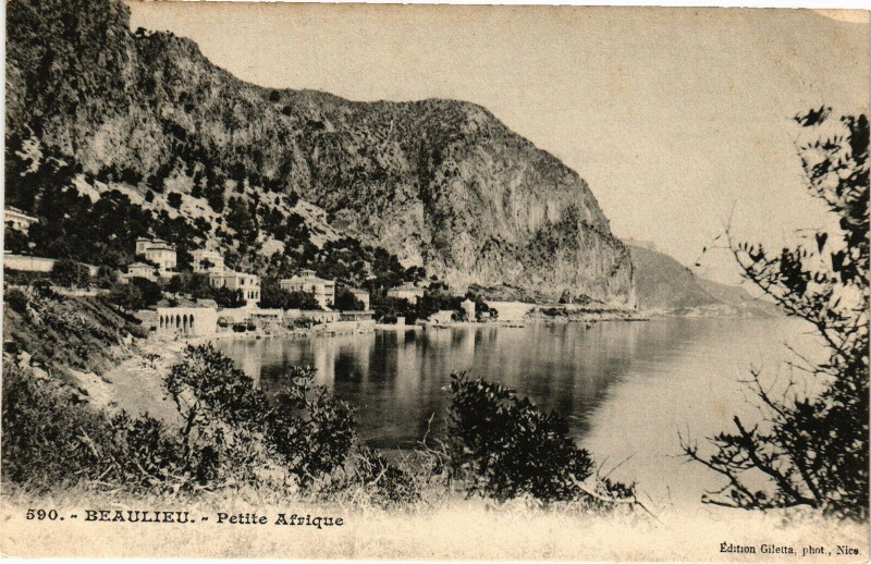 Carte postale ancienne Beaulieu - Petite afrique