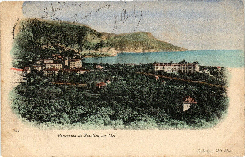 Carte postale ancienne Beaulieu - Panorama de